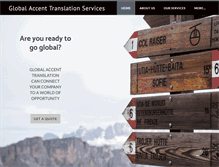 Tablet Screenshot of globalaccent.com